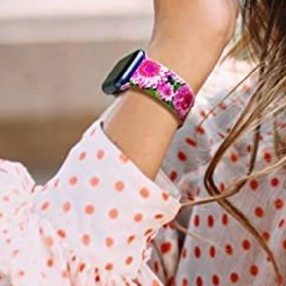 NEW Pink Floral Apple Watch Band